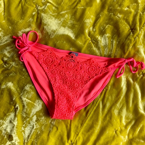 American Eagle Outfitters Other - American Eagle Aerie Coral Lace Swimsuit Bikini